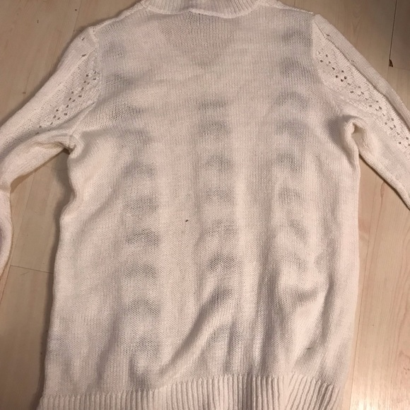 📂🆕 Lane Bryant Chiffon/Cable Sweater - Picture 6 of 8